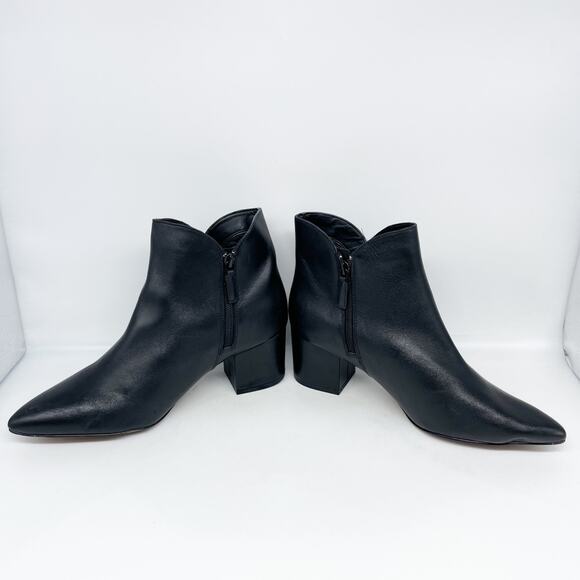 Cole Haan Women's Elyse Black Leather Booties Size 9.5B - Picture 6 of 14